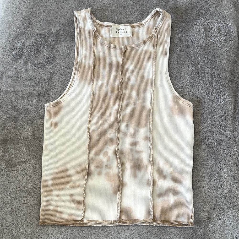 Nude Tie-Dye Top